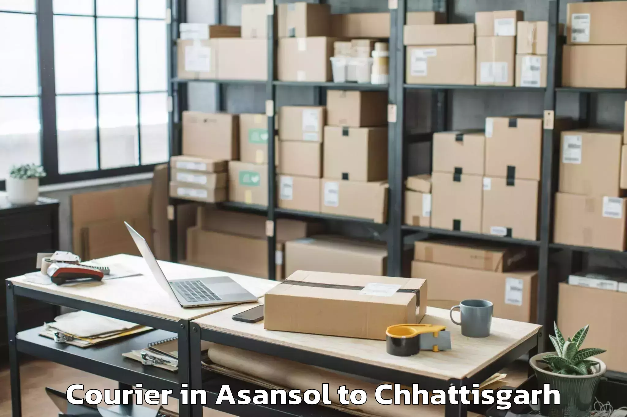 Book Asansol to Abhanpur Courier